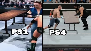 The Evolution Of Table Matches In WWE Games