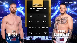 BO NICKAL VS CODY BRUNDAGE FULL FIGHT UFC 300