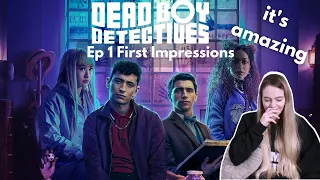 GOOD OMENS MEETS SHERLOCK HOLMES?! Dead Boy Detectives Ep 1 First Impressions Reaction