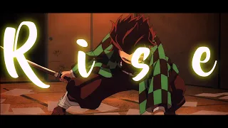 Demon Slayer -「AMV」- Rise  [4k]