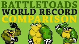 Battletoads World Record Comparison (Side by Side)