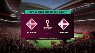 FIFA 23 | Norway vs Denmark - FIFA World Cup Qatar 2022 | Gameplay