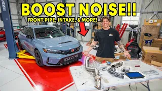 The FL5 Civic Type R is going FULLY BOLTED!! (Front Pipe, Turbo Inlet, Intake Install)