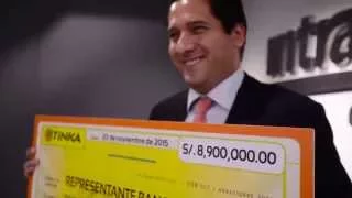 Tinka entregó S/. 8’900,000 a Ganador Millonario de Comas