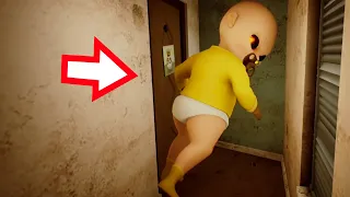 КУДА УБЕГАЕТ ДЕМОН ГИГАНТ ?! ИГРА The Baby In Yellow