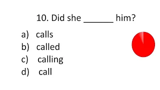 TEST YOUR ENGLISH GRAMMAR. TENSES / CORRECT FORM OF VERB. 15 Questions. Eng Grammar Quiz 1