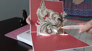 DIY Valentine's Day Greeting Pop up card./MK открытка "Ко дню всех влюблённых "