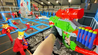 Nerf War | Amusement Park Battle 37 (Nerf First Person Shooter)