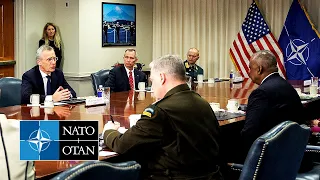 NATO Secretary General with 🇺🇸 US Secretary of Defense Lloyd J. Austin III, 08 FEB 2023