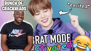 8 minutes of BTS being chaotically evil to each other | BTS Reaction