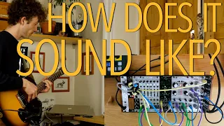 Processing my guitar through Modular Synth