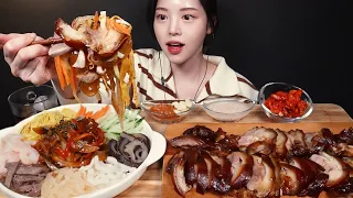 SUB)쫀득쫄깃 족발에 알싸한 양장피 먹방! 코끝찡 주의,,🤧 꿀조합 리얼사운드 Jokbal Mukbang Asmr