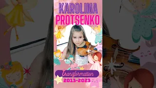 Karolina Protsenko Transformation 2013 to 2023 #shorts #karolinaprotsenko #busking #acousticcover