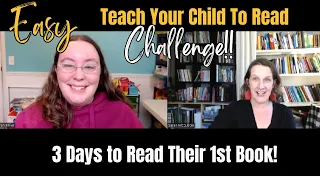 EASY Teach Your Child to Read CHALLENGE - Reading a Book in Just 3 Days!!