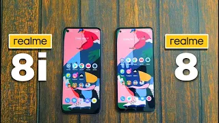 Realme 8i (4G) vs Realme 8 (4G) Speed Test, Display, Camera, Battery Test, RAM, Speaker, Fingerprint