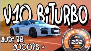 The first ride in Benni's Audi R8 TwinTurbo with over 1000hp! - 100-200 in 4,0s | Philipp Kaess |