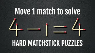 Hard Matchstick Puzzle - Move 1 Matchstick to Solve the Equation #2