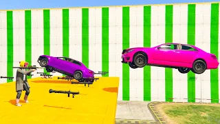 8-Player Rockets VS Flying Vehicles - GTA V Online Funny Moments | JeromeACE