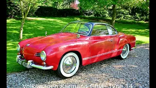 VW Karmann Ghia-  the Type 14 1955–1975  Type 34 1962–1969 and the Type 145 TC 1972–1975