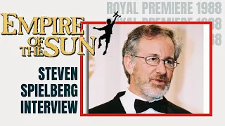 Steven Spielberg Interview 1988 (rare) - London Premiere of Empire of the Sun