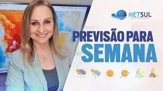 06/08/2023 - Previsão do tempo para a semana | METSUL