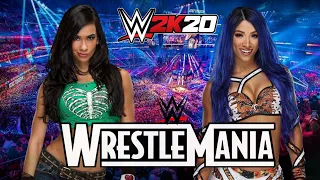 Aj Lee vs Sasha Banks (Wretlemania Dream Match) | WWE2K20