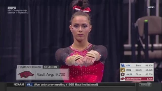 Heather Elswick (Arkansas) 2017 Vault SEC Championships 9.8