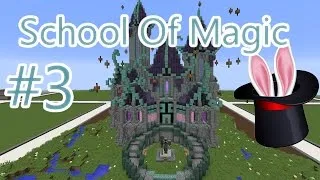 Minecraft Building Tutorial - School Of Magic Part 3