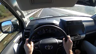 Toyota Land Cruiser 150 high speed driving