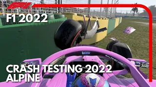 Crash Testing The 2022 Alpine! | F1 Game