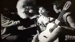 Kingsley the Lion sings "There's a Monster in the Surf" in The Beach Girls and the Monster (1965)