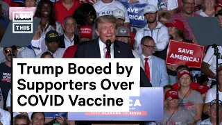 Trump Booed by Supporters for Encouraging Vaccinations #Shorts