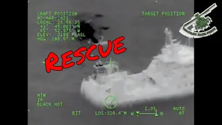 U.S., Canadian, Coast Guards & Air Force, RESCUE 31 fishermen from sinking vessel off Nova Scotia