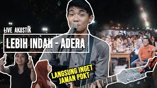 LEBIH INDAH - ADERA (LIRIK) LIVE AKUSTIK COVER BY TRI SUAKA