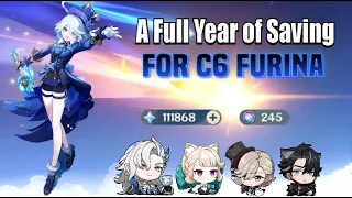 Wishing For C6 Furina After Saving For a Whole Year | Genshin Impact