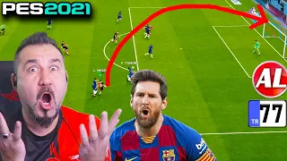 HİÇ DİREK VURMADIM?! MESSİ BU ADAM DA NEYİN NESİ! YENİ TRANSFERLER COŞUYOR!  | PES 2021 ANALİG #77