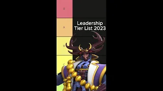2023 Leadership Tier List | Rise of Kingdoms