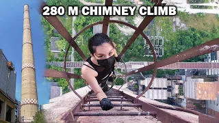 Climbing ~300 m Abandoned Chimney from the 80's | Urbex Journey in Romania