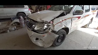 How to repair Toyota Hilux front damaged