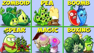 Random 6 Team Plants Battlez - Who Will Win? - PvZ 2 Team Plant VS Team Plant