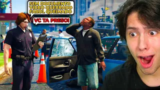 FIZ UMA BLITZ POLICIAL PARA PEGAR CRIMINOSOS!! (GTA 5 RP)