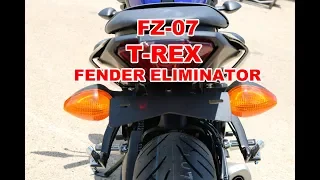 T-Rex Racing 2013 - On Yamaha FZ-07 / MT-07 Fender Eliminator