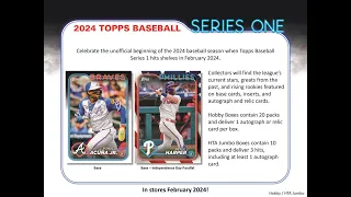 2024 Topps Series 1 Baseball Jumbo Full Case Pick Your Team PYT Break #4 - 2/14/24