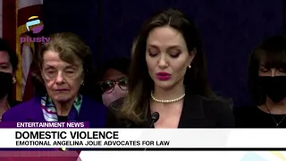 Domestic Violence: Emotional Angelina Jolie Advocates For Law | ENTERTAINMENT