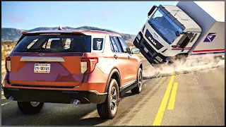 Dangerous Driving and Overtaking Crashes #4 | BeamNG.drive