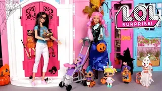 Barbie  LOL Family Baby Goldie & Punk Boi Adventures - Trick or Treat on Halloween