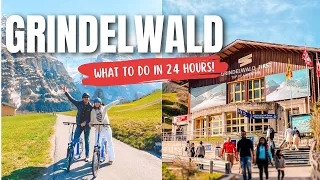 EXPLORING GRINDELWALD-FIRST : A Day of Thrills and Adventure! Cliff Walk, First Flyer, Trotti Bike