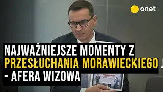 Najważniejsze momenty z przesłuchania Morawieckiego. "Pinokio", wykluczenia z obrad i słowne starcia