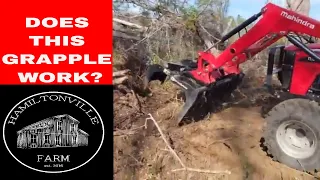 Clearing land with Mahindra tractor (4540 4wd)