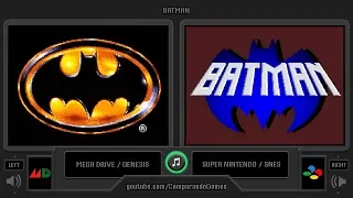 Batman (Sega Genesis vs SNES) Side by Side Comparison